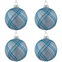Northlight Glitter Glass Ball 4-pc. Christmas Ornament