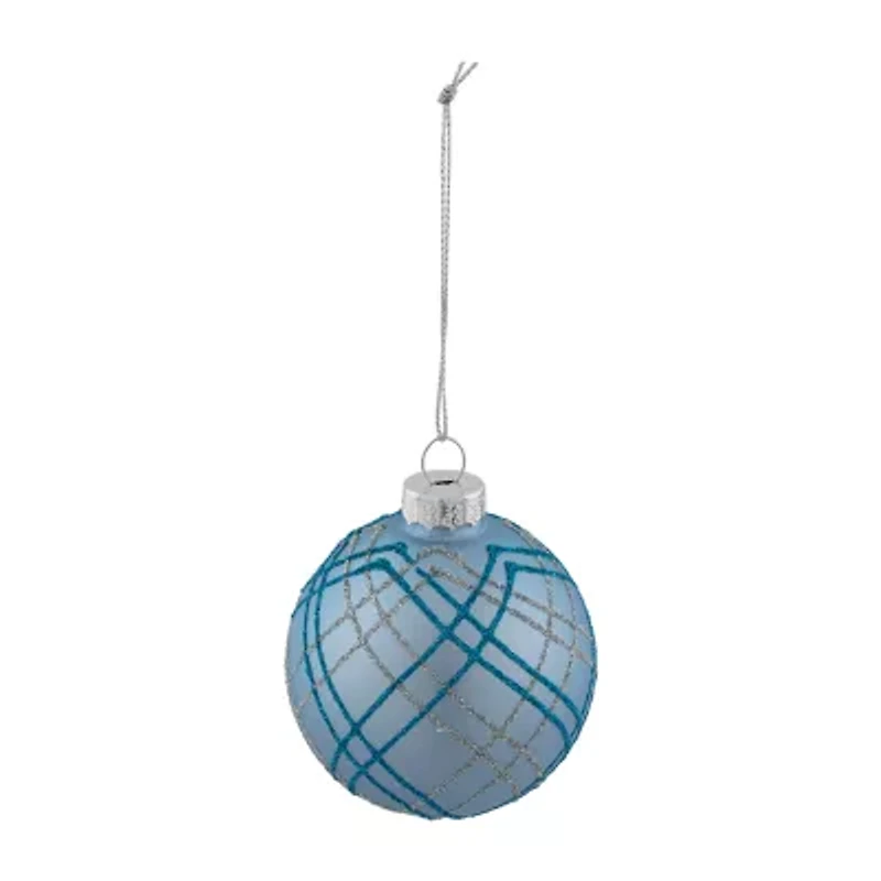Northlight Glitter Glass Ball 4-pc. Christmas Ornament