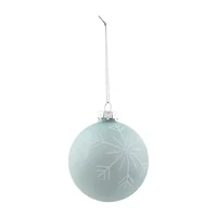 Northlight Snowflake Glass Ball 4-pc. Christmas Ornament