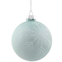 Northlight Snowflake Glass Ball 4-pc. Christmas Ornament