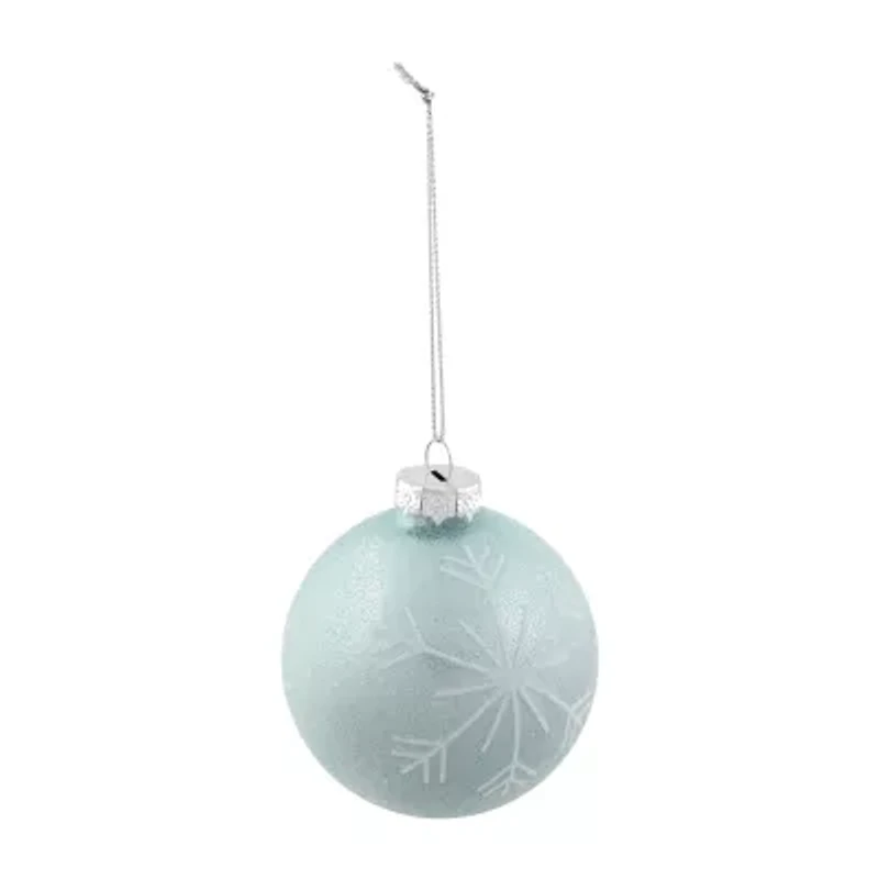 Northlight Snowflake Glass Ball 4-pc. Christmas Ornament