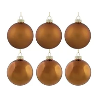 Northlight Glass 2-Finish Ball 6-pc. Christmas Ornament