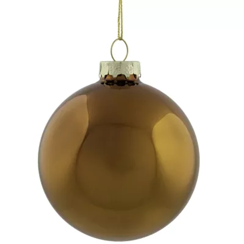 Northlight Glass 2-Finish Ball 6-pc. Christmas Ornament
