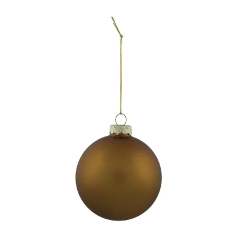 Northlight Glass 2-Finish Ball 6-pc. Christmas Ornament