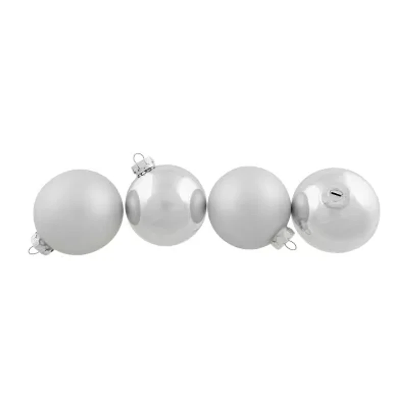 Northlight 2-Finish Glass Ball 6-pc. Christmas Ornament