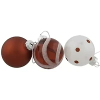 Northlight Glass 3-Finish Ball 12-pc. Christmas Ornament