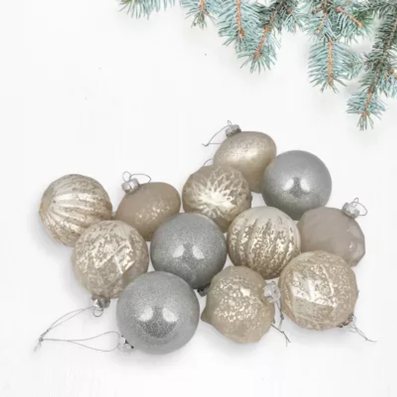 Northlight Mercury Glass 12-pc. Christmas Ornament