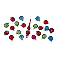 Northlight Glass Decorations And 20-pc. Christmas Tree Topper