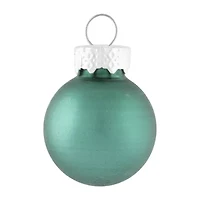 Northlight 2-Finish Glass Green Ball 40-pc. Christmas Ornament