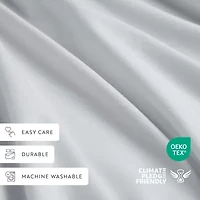 Casual Comfort 100% Cotton Percale Ultra-Soft 4 Piece Sheet Set