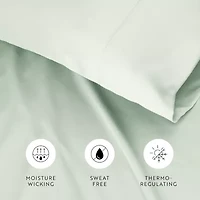 Casual Comfort Sateen Weave Rayon From Bamboo Temperature Regulating Pillowcase Set