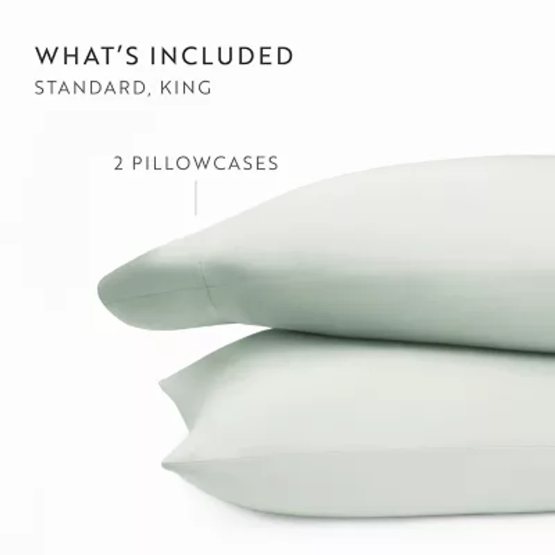 Casual Comfort Sateen Weave Rayon From Bamboo Temperature Regulating Pillowcase Set