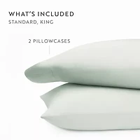 Casual Comfort Sateen Weave Rayon From Bamboo Temperature Regulating Pillowcase Set