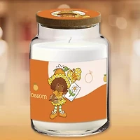 Courtside Market Strawberry Shortcake 26 Oz Orange Blossom Wave Scented Jar Candle