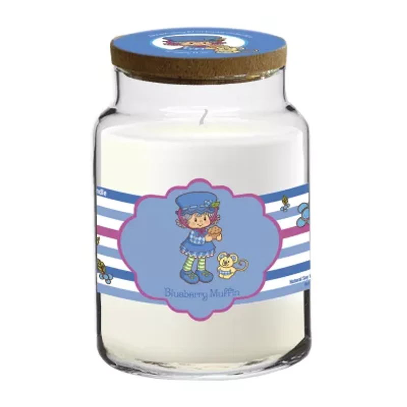 Courtside Market Strawberry Shortcake Oz Blueberry Muffin Striped Scented Jar Candle