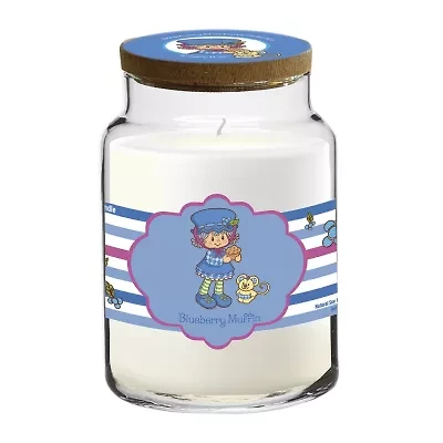 Courtside Market Strawberry Shortcake Oz Blueberry Muffin Striped Scented Jar Candle