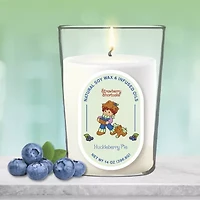 Courtside Market Strawberry Shortcake 14 Oz Huckleberry Pie Pill Shape Scented Jar Candle