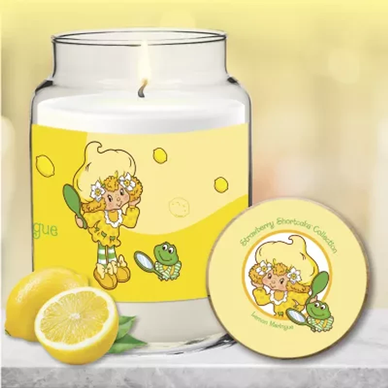 Courtside Market Strawberry Shortcake 26 Oz Lemon Meringue Wave Scented Jar Candle