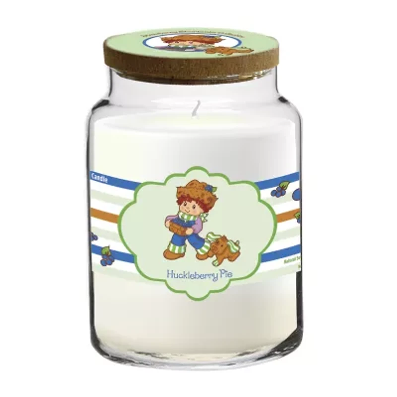 Courtside Market Strawberry Shortcake 26 Oz Huckleberry Pie Striped Scented Jar Candle