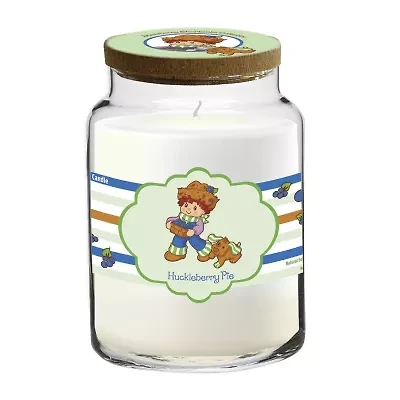Courtside Market Strawberry Shortcake 26 Oz Huckleberry Pie Striped Scented Jar Candle