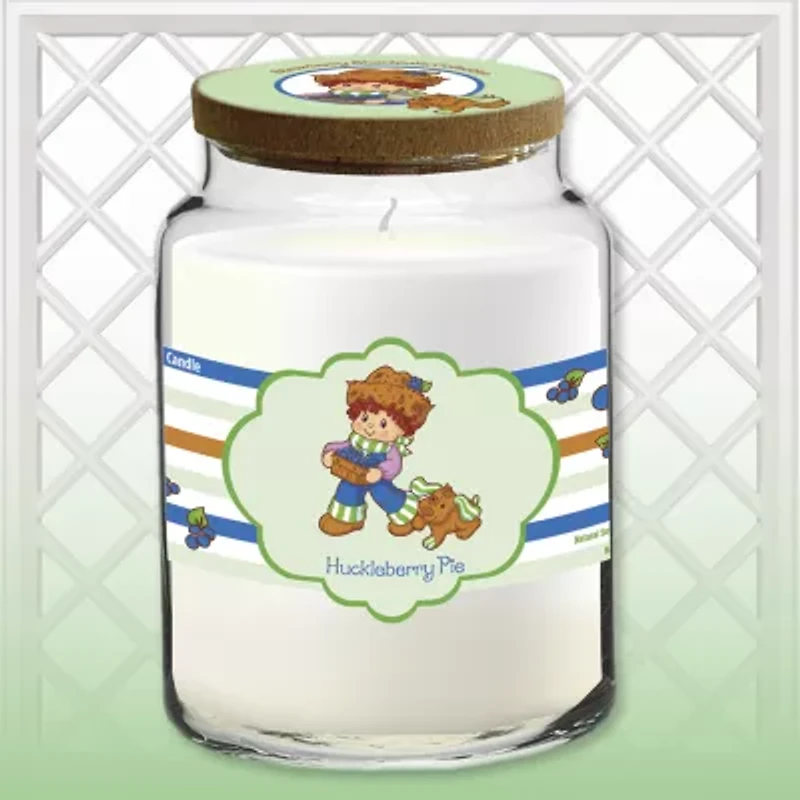 Courtside Market Strawberry Shortcake 26 Oz Huckleberry Pie Striped Scented Jar Candle