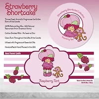 Courtside Market Strawberry Shortcake 26 Oz Raspberry Tart Striped Scented Jar Candle