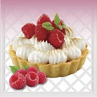 Courtside Market Strawberry Shortcake 26 Oz Raspberry Tart Striped Scented Jar Candle