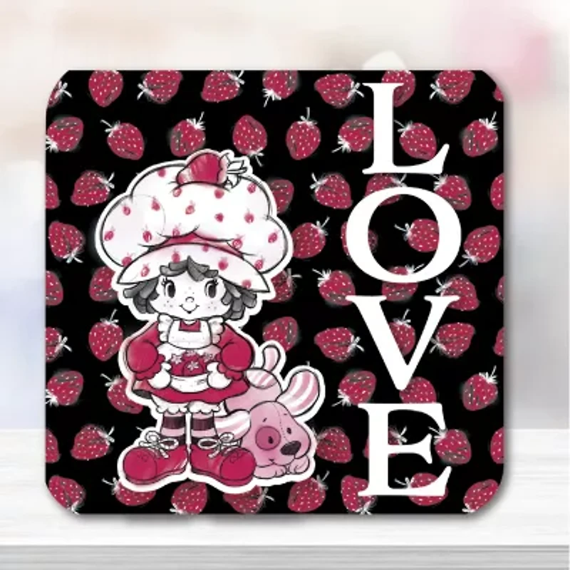 Courtside Market Strawberry Shortcake 20 Oz Love Candy Dish Scented Jar Candle
