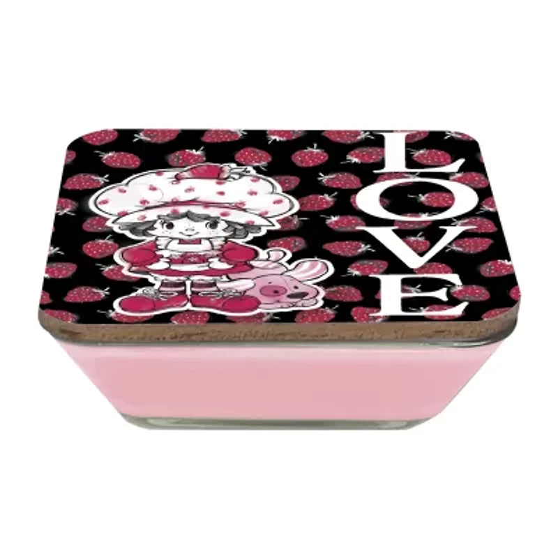 Courtside Market Strawberry Shortcake 20 Oz Love Candy Dish Scented Jar Candle