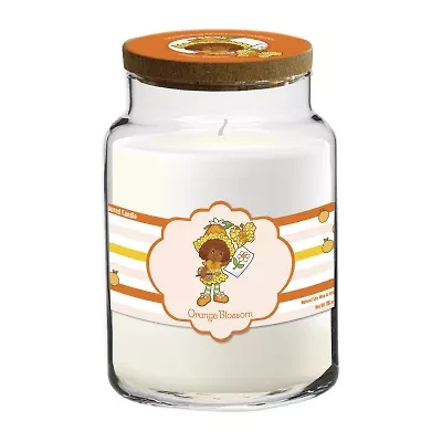 Courtside Market Strawberry Shortcake Oz Orange Blossom Striped Scented Jar Candle