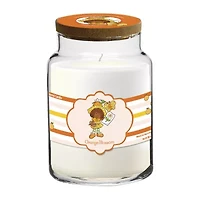 Courtside Market Strawberry Shortcake Oz Orange Blossom Striped Scented Jar Candle