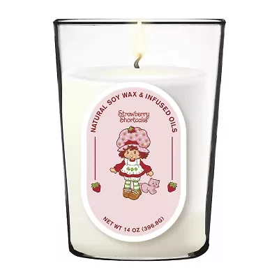 Courtside Market Strawberry Shortcake 14 Oz Raspberry Tart Pill Shape Scented Jar Candle