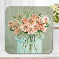 Courtside Market Poppies 3-In-1 20oz Soy Wax With Decorative Art Lid Scented Jar Candle