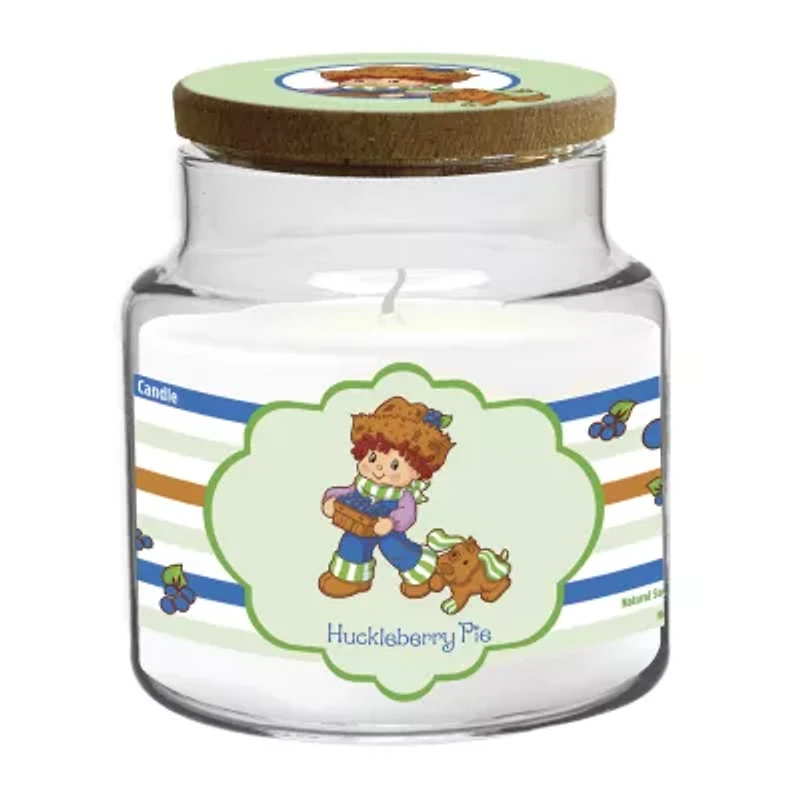 Courtside Market Strawberry Shortcake 18 Oz Huckleberry Pie Striped Scented Jar Candle