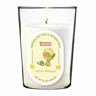 Courtside Market Strawberry Shortcake 14 Oz Lemon Meringue Pill Shape Scented Jar Candle