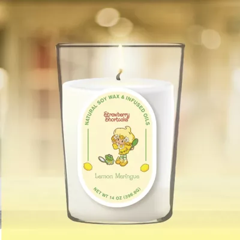 Courtside Market Strawberry Shortcake 14 Oz Lemon Meringue Pill Shape Scented Jar Candle