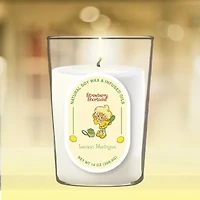 Courtside Market Strawberry Shortcake 14 Oz Lemon Meringue Pill Shape Scented Jar Candle