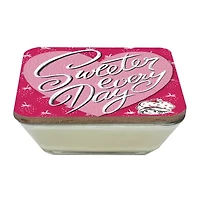Courtside Market Strawberry Shortcake 20 Oz Sweeter Every Day Candy Dish Scented Jar Candle