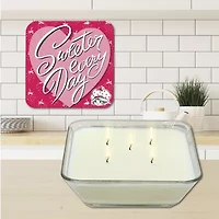 Courtside Market Strawberry Shortcake 20 Oz Sweeter Every Day Candy Dish Scented Jar Candle