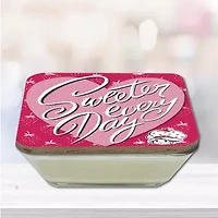 Courtside Market Strawberry Shortcake 20 Oz Sweeter Every Day Candy Dish Scented Jar Candle