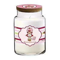 Courtside Market Strawberry Shortcake 26 Oz Strawberry Shortcake Striped Scented Jar Candle
