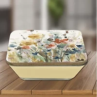 Courtside Market In Full Bloom 3-In-1 20oz Soy Wax With Decorative Art Lid Scented Jar Candle