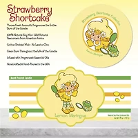 Courtside Market Strawberry Shortcake 26 Oz Lemon Meringue Striped Scented Jar Candle