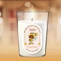 Courtside Market Strawberry Shortcake 14 Oz Orange Blossom Pill Shape Scented Jar Candle