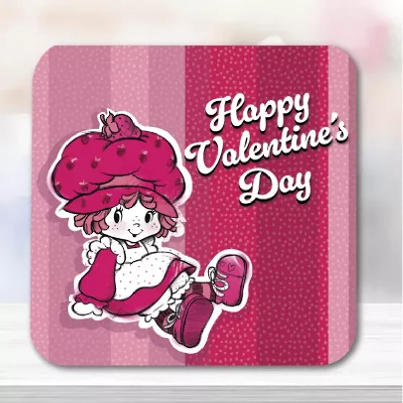 Courtside Market Strawberry Shortcake 20 Oz Happy Valentine'S Day Candy Dish Scented Jar Candle