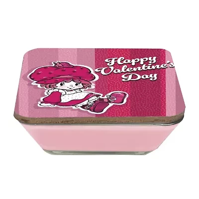 Courtside Market Strawberry Shortcake 20 Oz Happy Valentine'S Day Candy Dish Scented Jar Candle