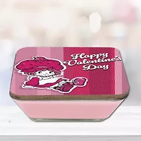 Courtside Market Strawberry Shortcake 20 Oz Happy Valentine'S Day Candy Dish Scented Jar Candle
