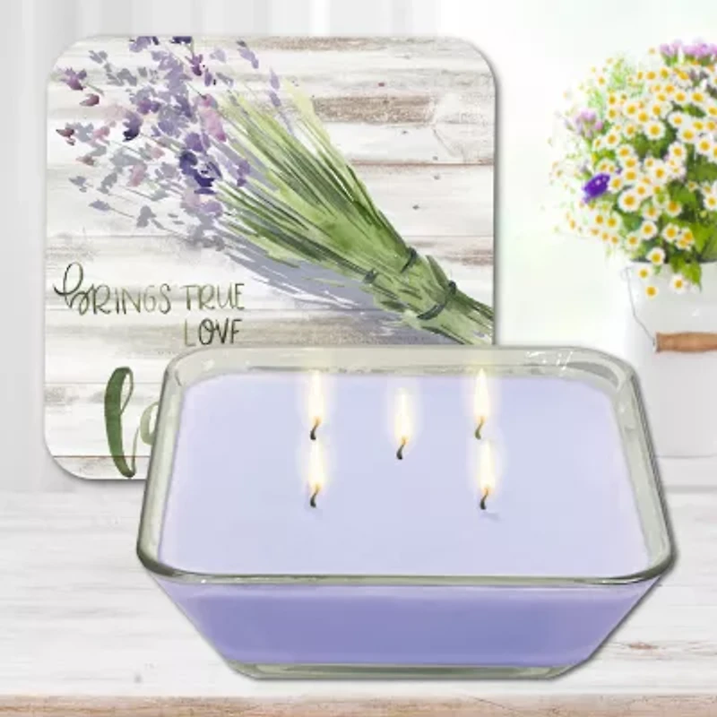 Courtside Market Green Witch Ii 3-In-1 20oz Soy Wax With Decorative Art Lid Scented Jar Candle