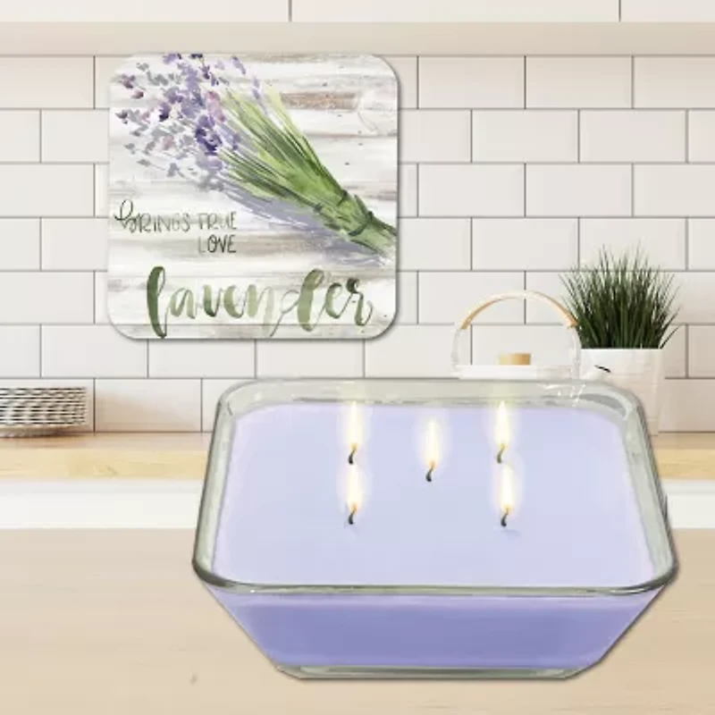 Courtside Market Green Witch Ii 3-In-1 20oz Soy Wax With Decorative Art Lid Scented Jar Candle