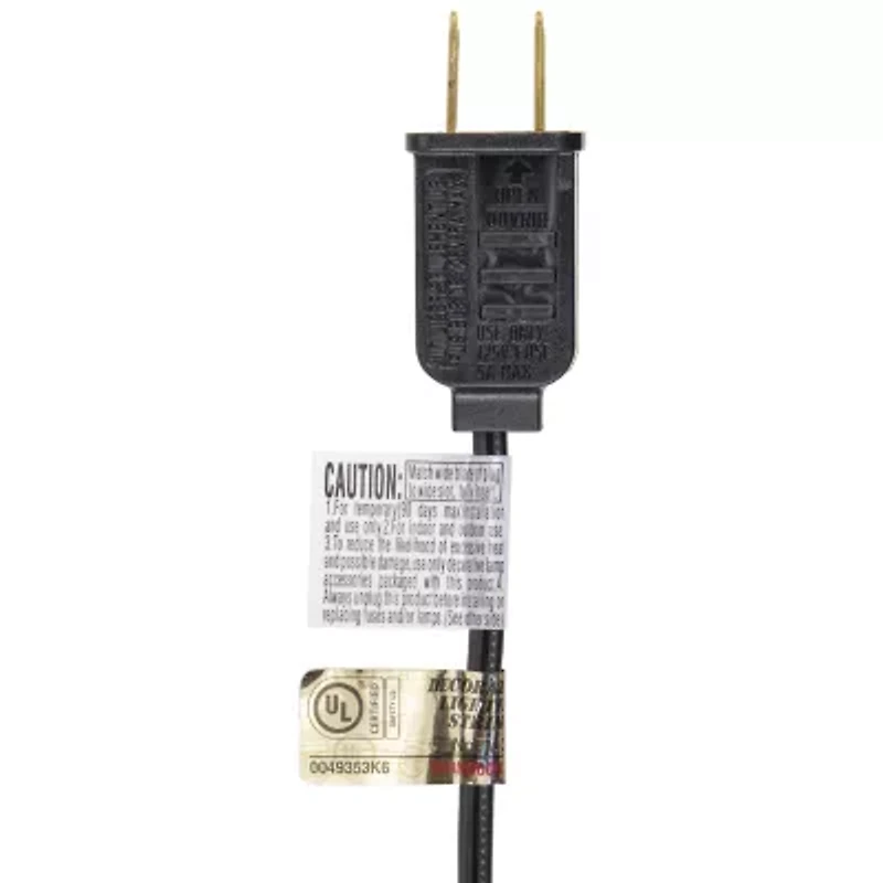 10ct Orange Edison E17 Halloween Light Set - 9ft Black Wire